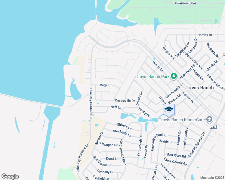 map of restaurants, bars, coffee shops, grocery stores, and more near 1602 Petrolia Drive in Forney