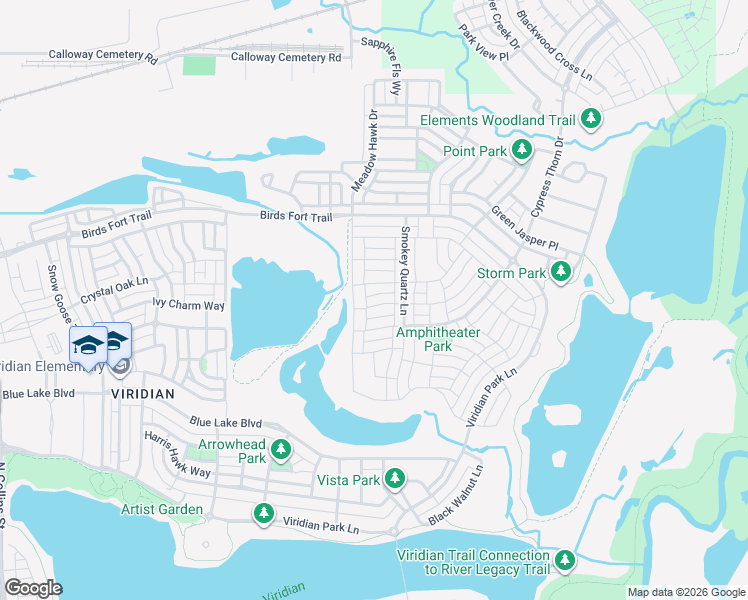 map of restaurants, bars, coffee shops, grocery stores, and more near 1421 Rose Willow Way in Arlington