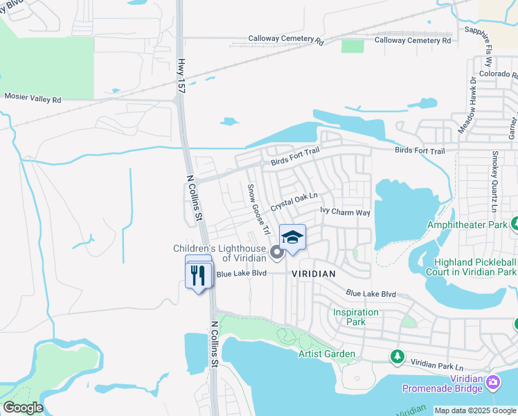 map of restaurants, bars, coffee shops, grocery stores, and more near 4213 Snow Goose Trail in Euless