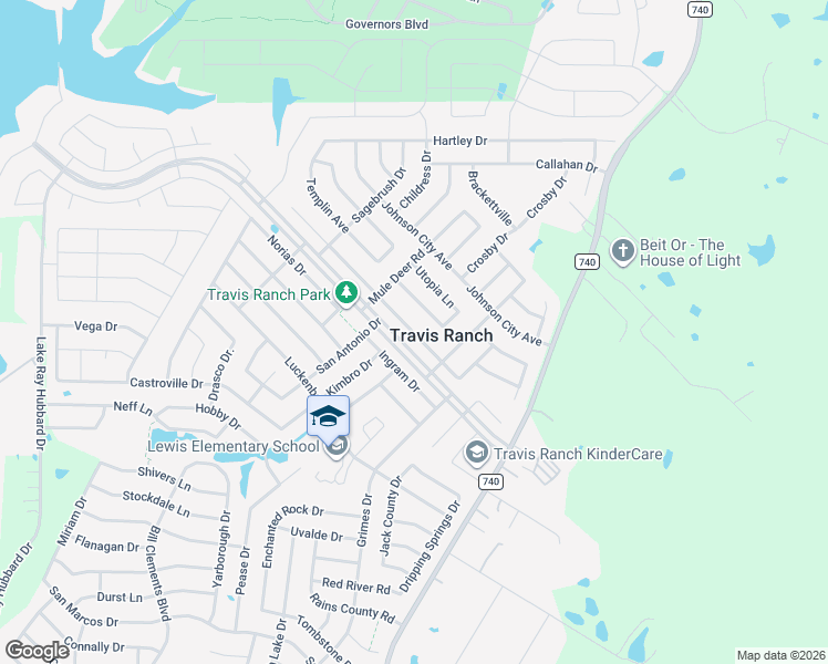 map of restaurants, bars, coffee shops, grocery stores, and more near 1117 Mount Olive Lane in Forney