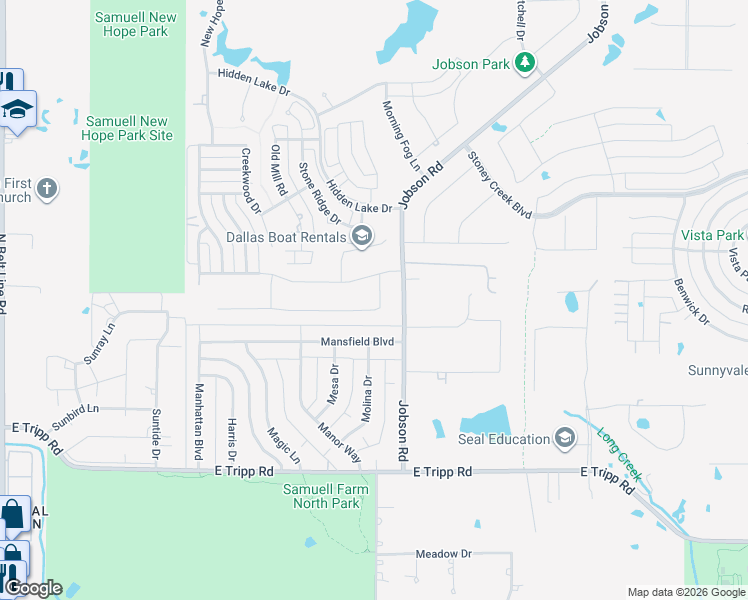 map of restaurants, bars, coffee shops, grocery stores, and more near 234 Jobson Road in Sunnyvale