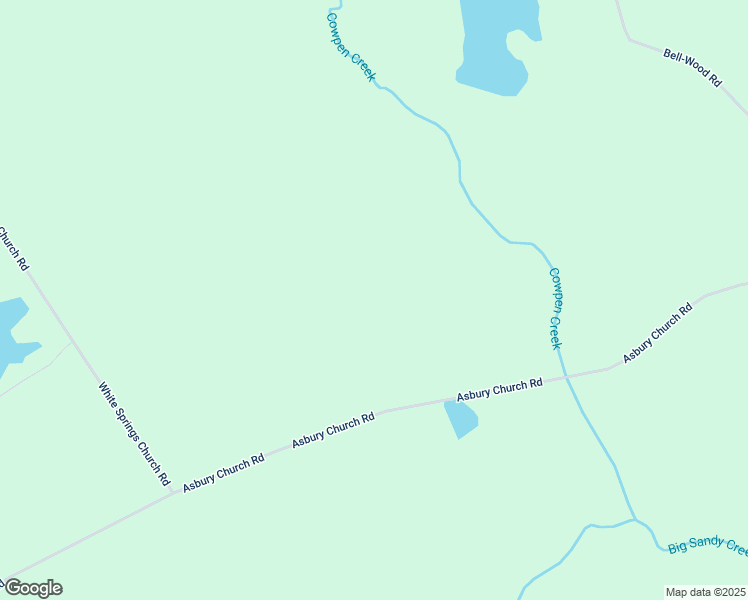 map of restaurants, bars, coffee shops, grocery stores, and more near 4030 Asbury Church Road in Gordon
