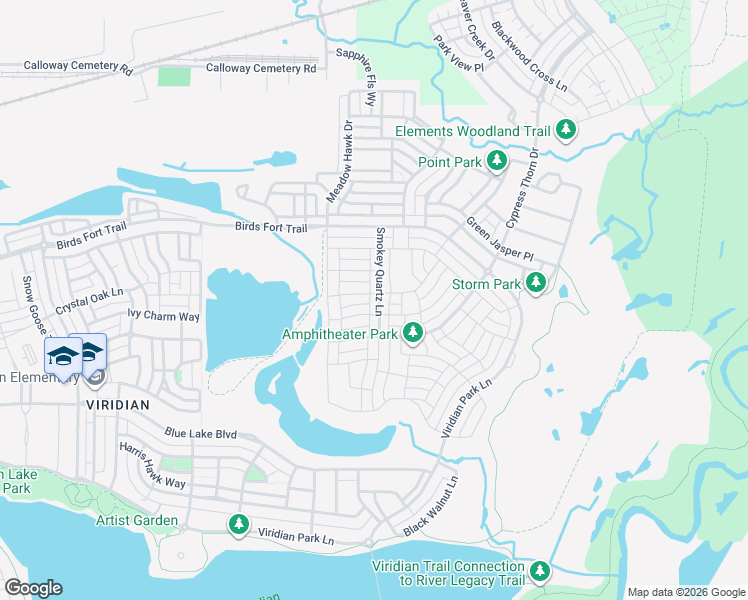 map of restaurants, bars, coffee shops, grocery stores, and more near 4601 Smokey Quartz Lane in Arlington