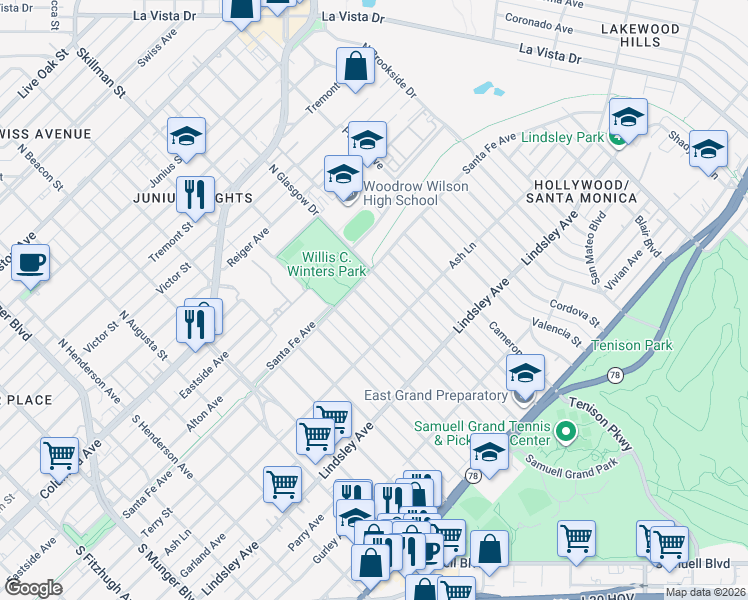 map of restaurants, bars, coffee shops, grocery stores, and more near 508 Martinique Avenue in Dallas