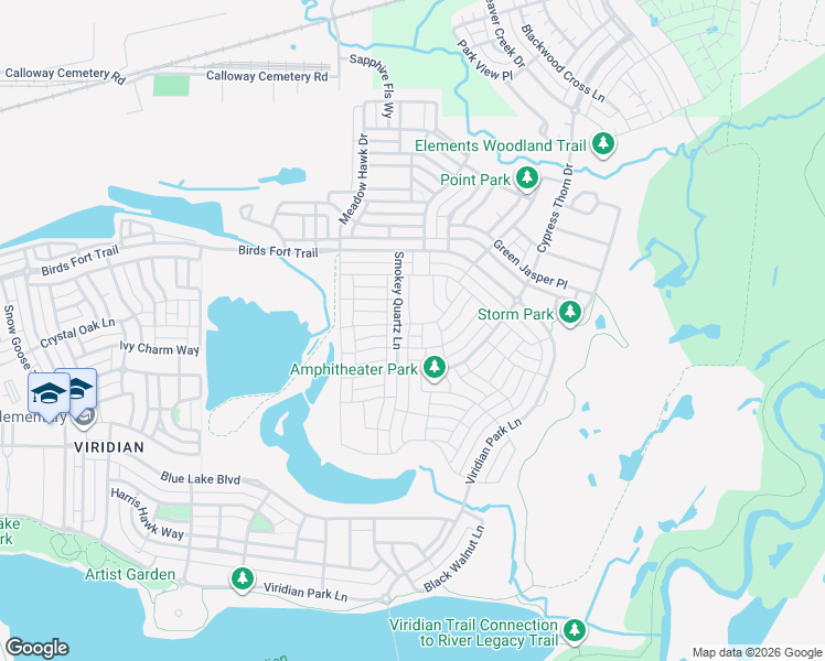 map of restaurants, bars, coffee shops, grocery stores, and more near 4601 Smokey Quartz Lane in Arlington