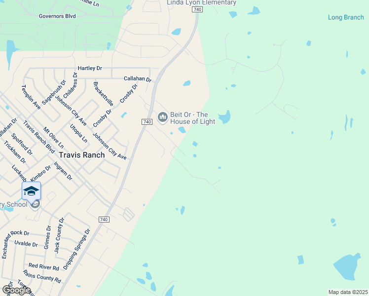 map of restaurants, bars, coffee shops, grocery stores, and more near 12127 Coolwater Circle in Forney