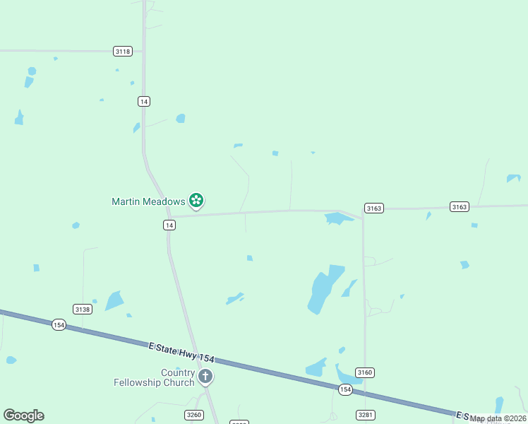 map of restaurants, bars, coffee shops, grocery stores, and more near County Road 3160 in Wood County