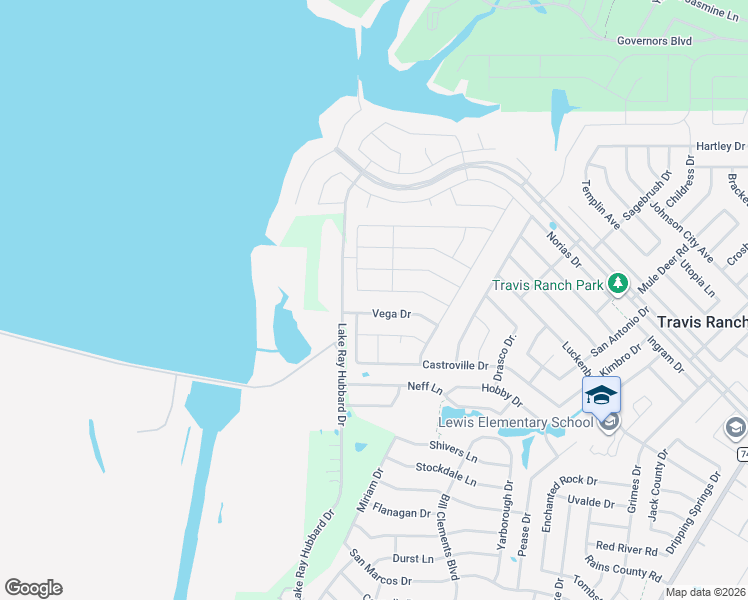map of restaurants, bars, coffee shops, grocery stores, and more near 17110 Lake Ray Hubbard Drive in Forney