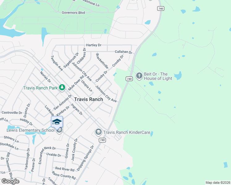 map of restaurants, bars, coffee shops, grocery stores, and more near 2011 New Braunfels Trail in Forney