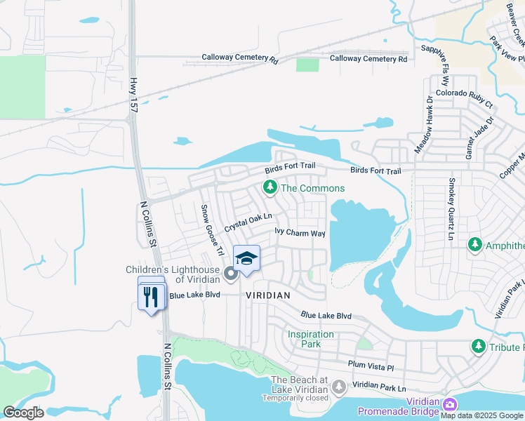 map of restaurants, bars, coffee shops, grocery stores, and more near 4217 Aspen Grove Court in Arlington
