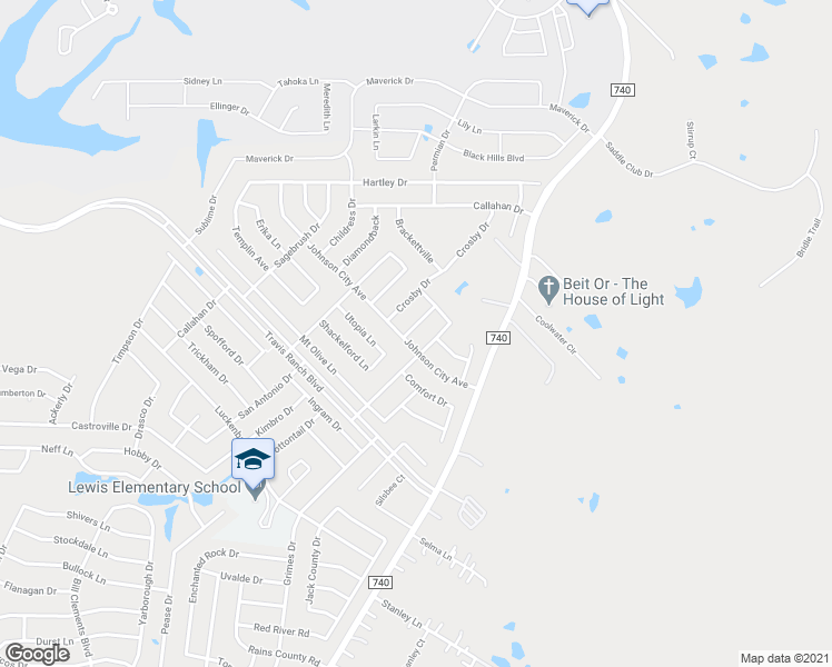 map of restaurants, bars, coffee shops, grocery stores, and more near 2004 Zavala Drive in Forney