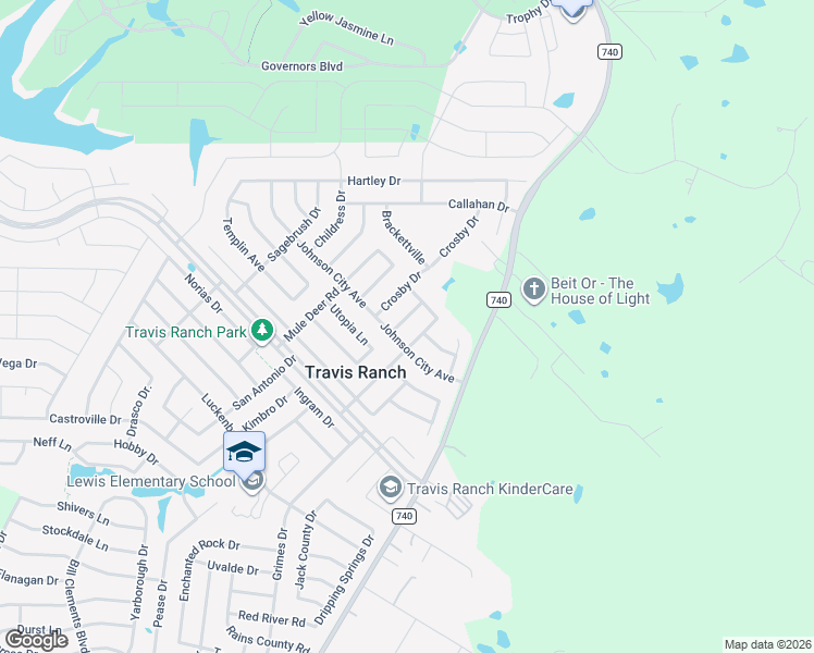 map of restaurants, bars, coffee shops, grocery stores, and more near 2004 Zavala Drive in Forney