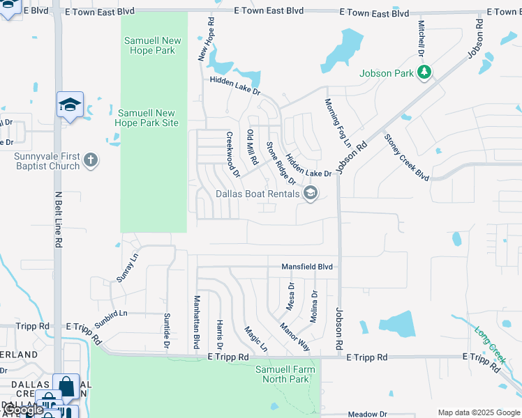 map of restaurants, bars, coffee shops, grocery stores, and more near 284 Grindstone Street in Sunnyvale