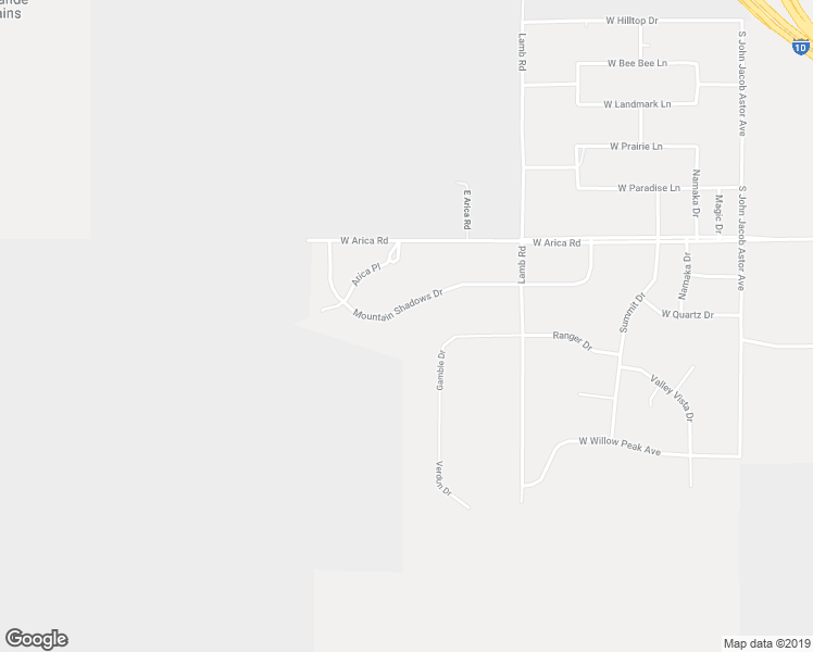 map of restaurants, bars, coffee shops, grocery stores, and more near 11715 Mountain Shadows Drive in Casa Grande