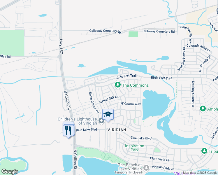 map of restaurants, bars, coffee shops, grocery stores, and more near 4217 Aspen Grove Court in Arlington