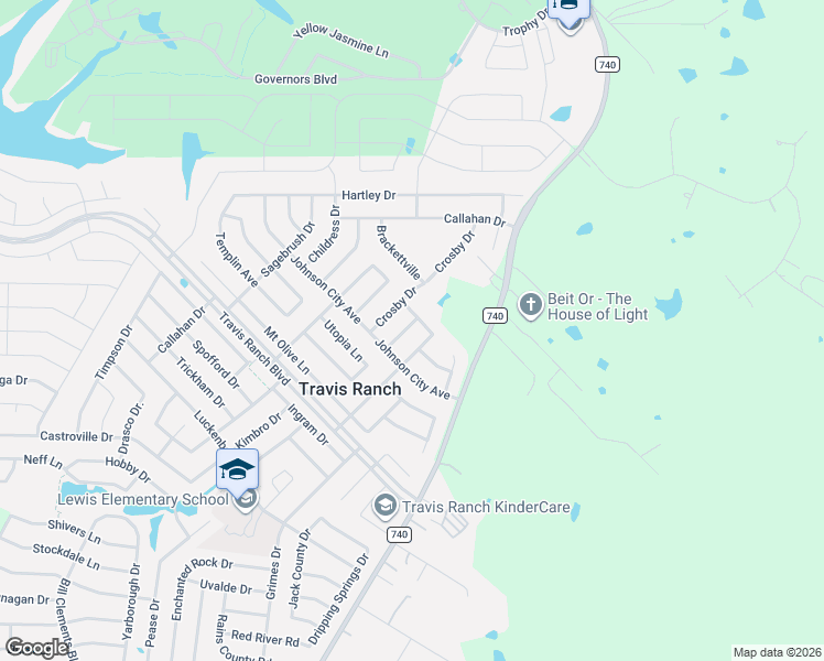 map of restaurants, bars, coffee shops, grocery stores, and more near 2004 Zavala Drive in Forney