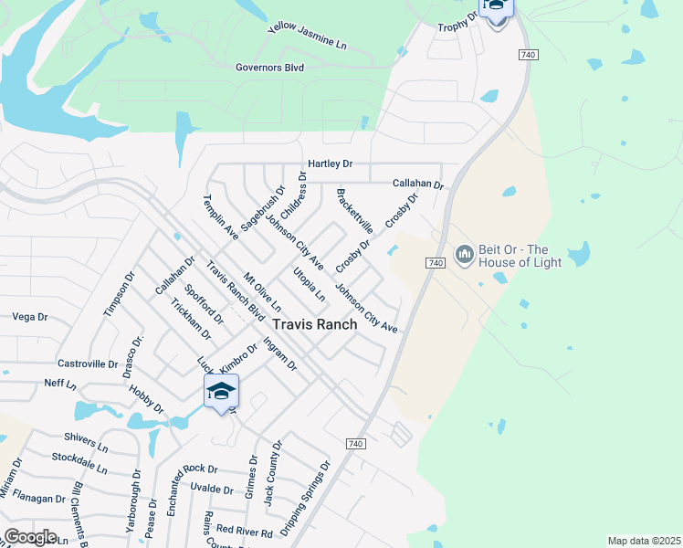 map of restaurants, bars, coffee shops, grocery stores, and more near 2004 Crosby Drive in Forney