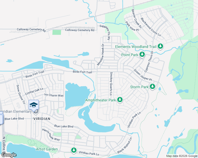 map of restaurants, bars, coffee shops, grocery stores, and more near Meadowhawk Drive in Euless