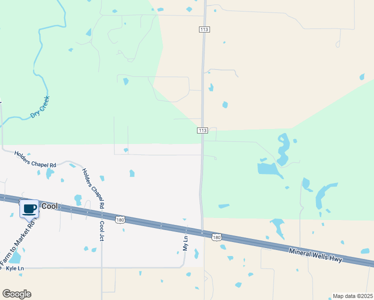 map of restaurants, bars, coffee shops, grocery stores, and more near 1008 Knoxmiller Court in Weatherford