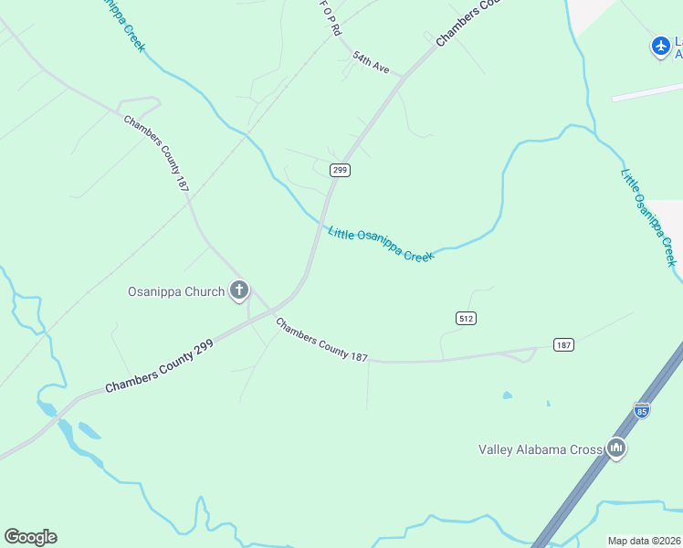 map of restaurants, bars, coffee shops, grocery stores, and more near 1317-2137 Chambers County 299 in Lanett