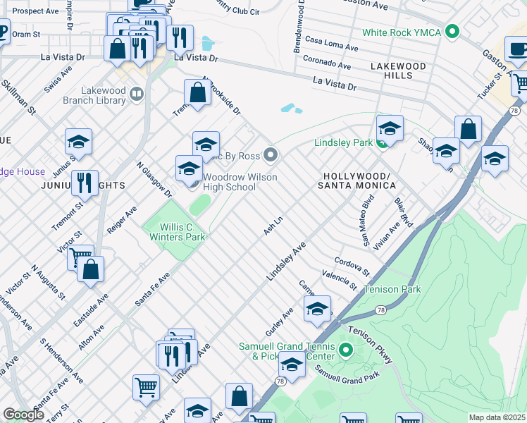 map of restaurants, bars, coffee shops, grocery stores, and more near 511 Cordova Street in Dallas