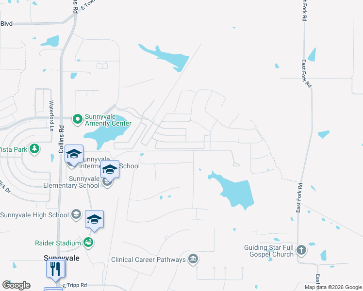 map of restaurants, bars, coffee shops, grocery stores, and more near 480 Fenwick Drive in Sunnyvale