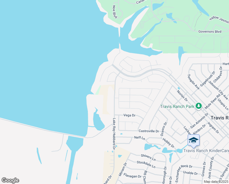 map of restaurants, bars, coffee shops, grocery stores, and more near 17384 Lake Ray Hubbard Drive in Forney
