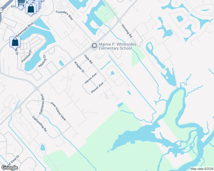 map of restaurants, bars, coffee shops, grocery stores, and more near 1525 Plover Avenue in Mount Pleasant