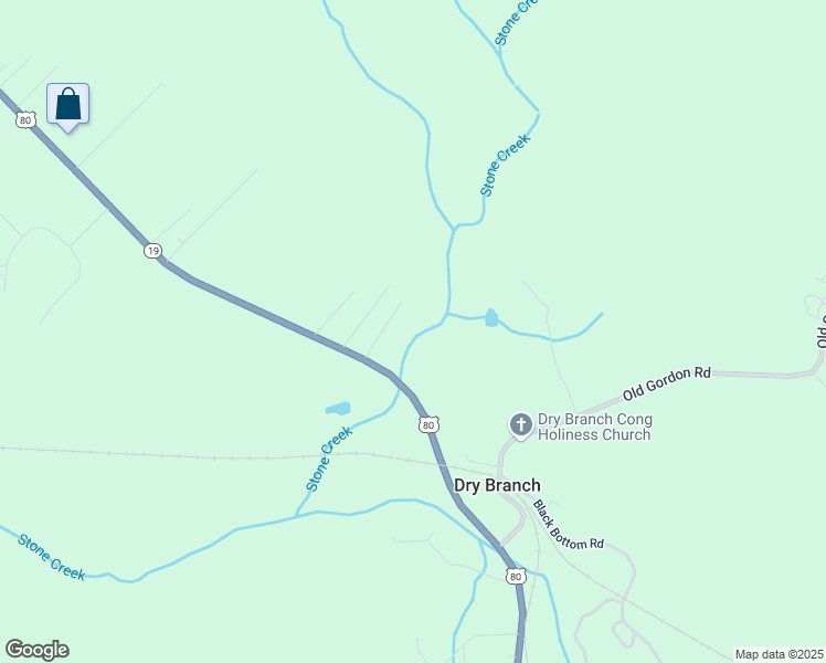 map of restaurants, bars, coffee shops, grocery stores, and more near 5790 Jeffersonville Road in Dry Branch