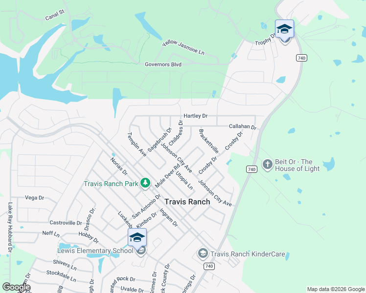map of restaurants, bars, coffee shops, grocery stores, and more near 2020 Diamondback in Forney