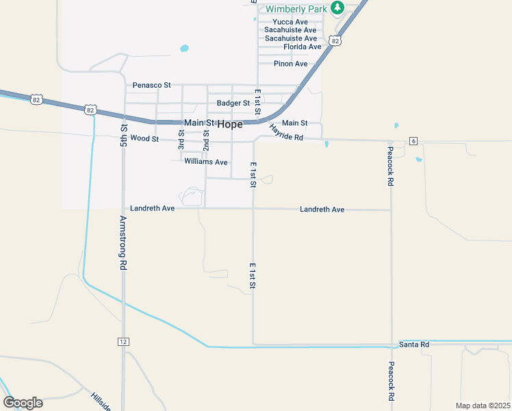 map of restaurants, bars, coffee shops, grocery stores, and more near 113-115 East 1st Street in Hope