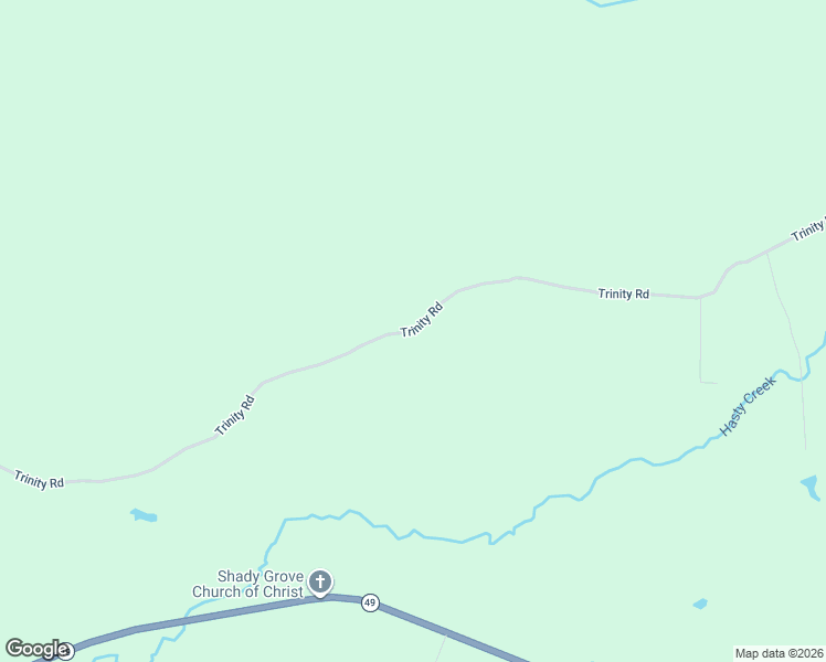 map of restaurants, bars, coffee shops, grocery stores, and more near Trinity Road in Marion County