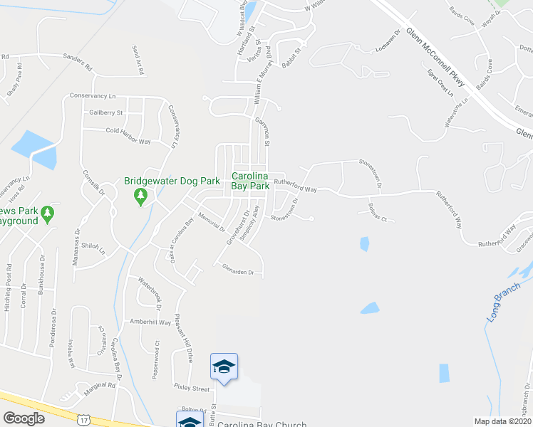 map of restaurants, bars, coffee shops, grocery stores, and more near 1846 Gammon Street in Charleston