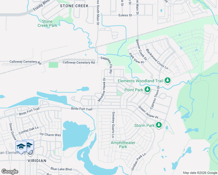 map of restaurants, bars, coffee shops, grocery stores, and more near 4424 Meadow Hawk Drive in Arlington