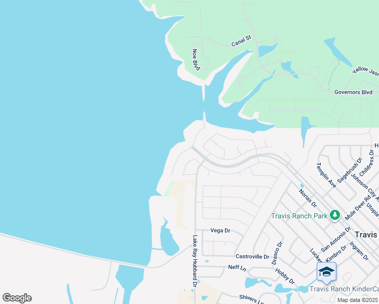 map of restaurants, bars, coffee shops, grocery stores, and more near 18103 Lakefront Court in Forney