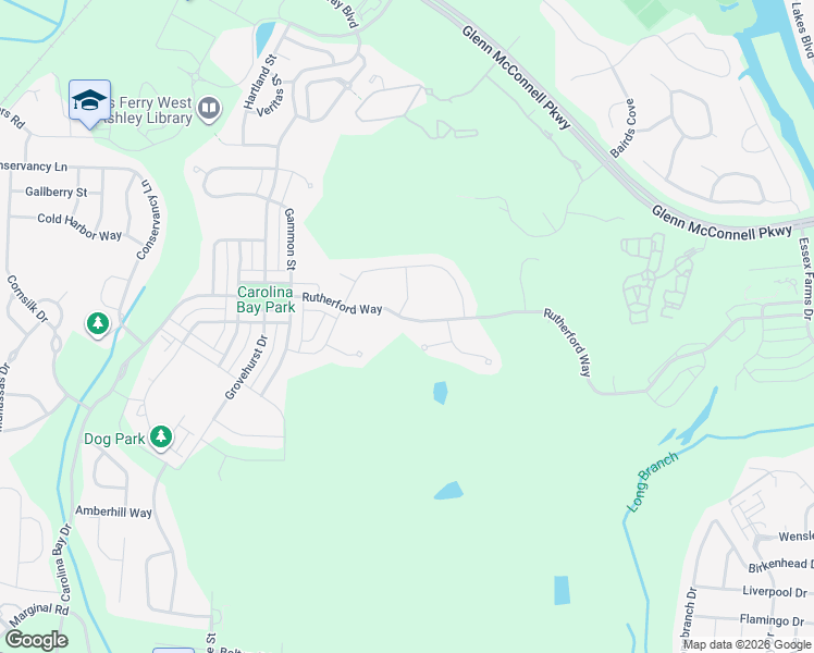 map of restaurants, bars, coffee shops, grocery stores, and more near 2837 Rutherford Way in Charleston