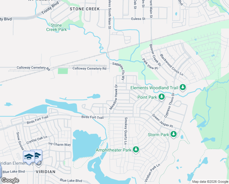 map of restaurants, bars, coffee shops, grocery stores, and more near 4424 Meadow Hawk Drive in Arlington
