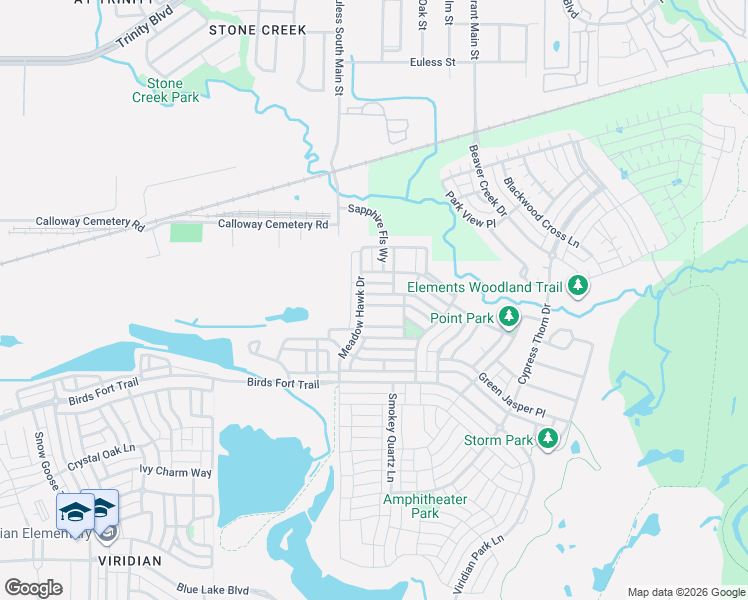 map of restaurants, bars, coffee shops, grocery stores, and more near 4424 Meadow Hawk Drive in Arlington