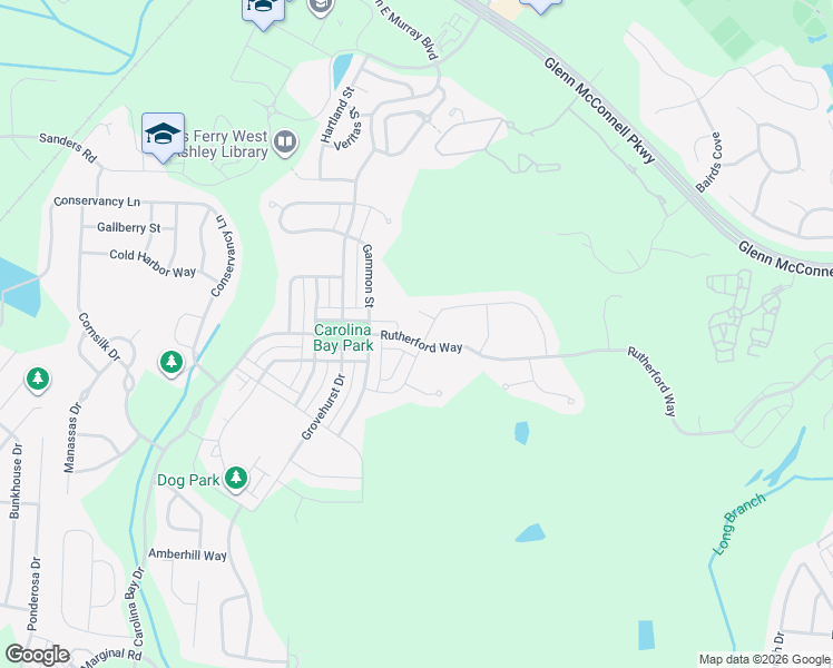 map of restaurants, bars, coffee shops, grocery stores, and more near 2609 Dweller Court in Charleston