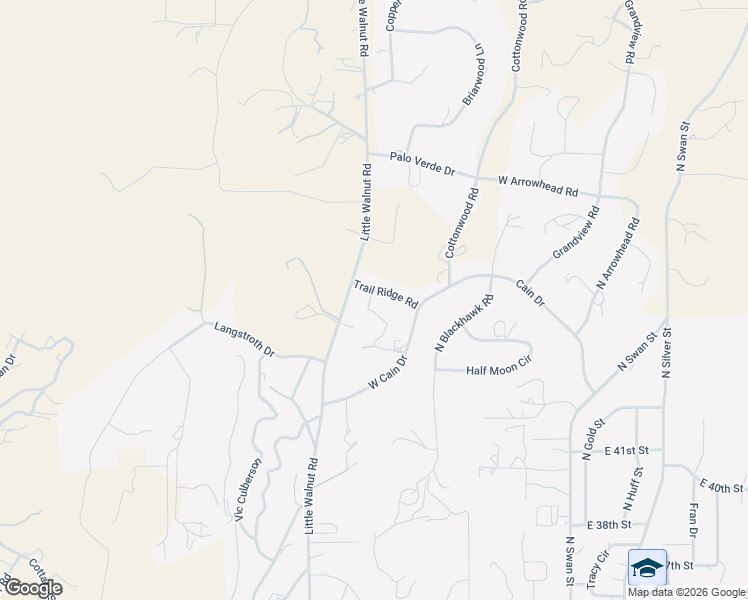 map of restaurants, bars, coffee shops, grocery stores, and more near 303-307 Trail Ridge Road in Silver City