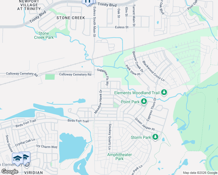 map of restaurants, bars, coffee shops, grocery stores, and more near 4507 Ebony Sky Trail in Arlington