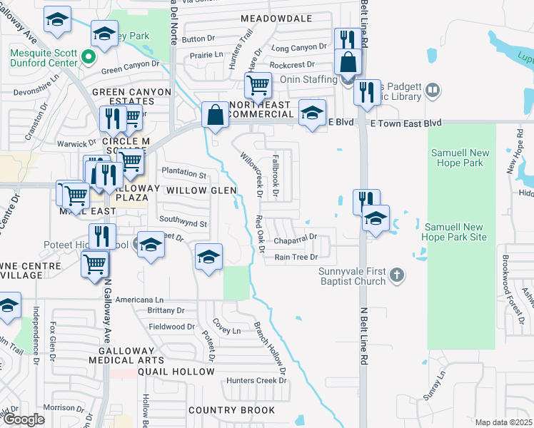 map of restaurants, bars, coffee shops, grocery stores, and more near 321 Sweet Gum Lane in Sunnyvale