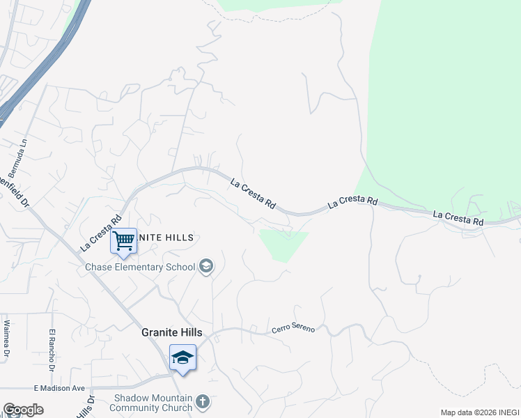 map of restaurants, bars, coffee shops, grocery stores, and more near 2060 Forester Creek Road in El Cajon