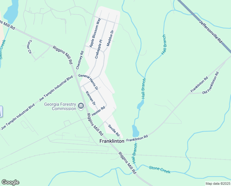 map of restaurants, bars, coffee shops, grocery stores, and more near 245 Apple Valley Road in Macon