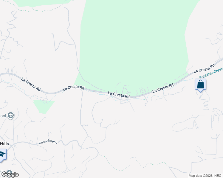 map of restaurants, bars, coffee shops, grocery stores, and more near 2792 La Cresta Road in El Cajon