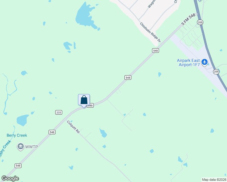 map of restaurants, bars, coffee shops, grocery stores, and more near State Highway 205 in Terrell
