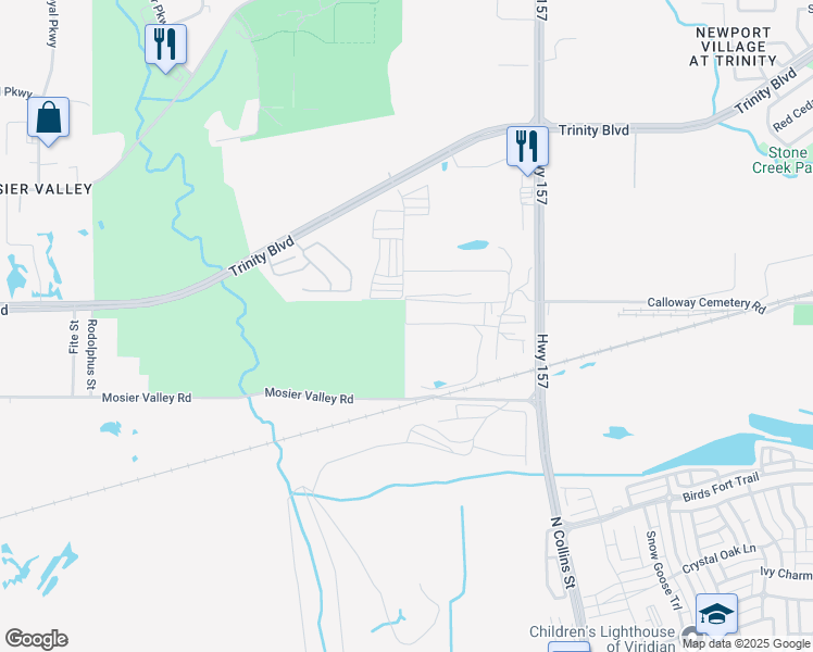 map of restaurants, bars, coffee shops, grocery stores, and more near 4701 American Boulevard in Euless