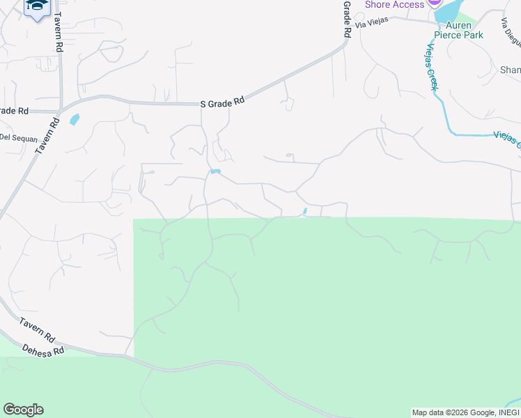 map of restaurants, bars, coffee shops, grocery stores, and more near 2752 Via Viejas Oeste in Alpine