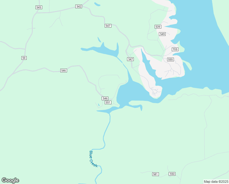 map of restaurants, bars, coffee shops, grocery stores, and more near 71 County Road 551 in Verbena