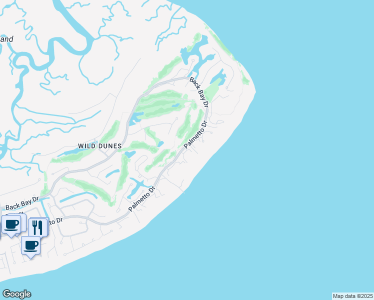 map of restaurants, bars, coffee shops, grocery stores, and more near 100 Shipwatch Villas in Isle of Palms